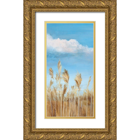 Pampas I  Gold Ornate Wood Framed Art Print with Double Matting by Isabelle Z