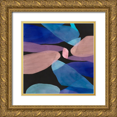 Overlays I Gold Ornate Wood Framed Art Print with Double Matting by Isabelle Z