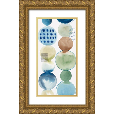 Echoing I  Gold Ornate Wood Framed Art Print with Double Matting by Isabelle Z