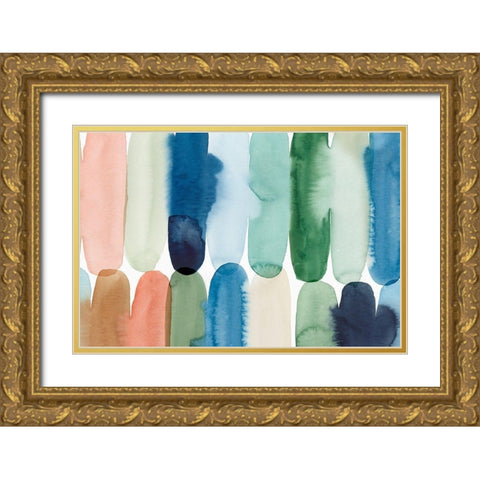 Rounded Together II Gold Ornate Wood Framed Art Print with Double Matting by Isabelle Z