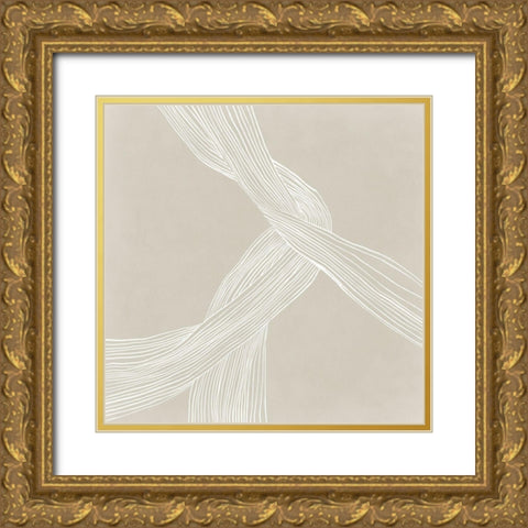 On the Same Wavelengh I Gold Ornate Wood Framed Art Print with Double Matting by Isabelle Z
