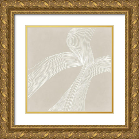 On the Same Wavelengh II Gold Ornate Wood Framed Art Print with Double Matting by Isabelle Z