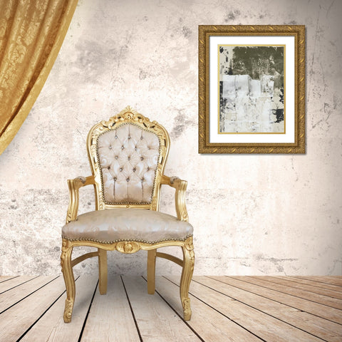 Reflections in Sage I Gold Ornate Wood Framed Art Print with Double Matting by Isabelle Z