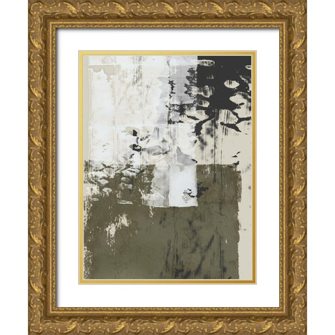 Reflections in Sage II Gold Ornate Wood Framed Art Print with Double Matting by Isabelle Z