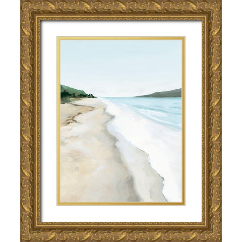 Crash Into Me II Gold Ornate Wood Framed Art Print with Double Matting by Isabelle Z
