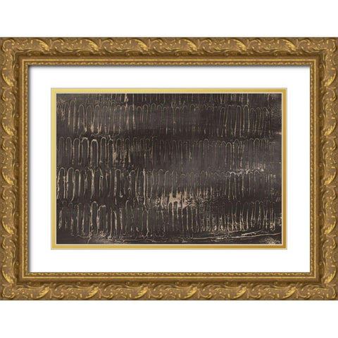 Golden Keys  Gold Ornate Wood Framed Art Print with Double Matting by Isabelle Z
