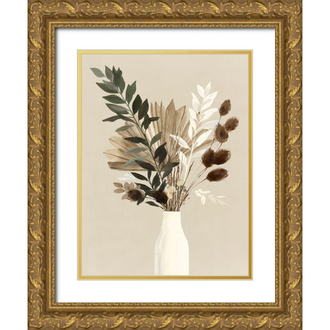 Dried Bundle II Gold Ornate Wood Framed Art Print with Double Matting by Isabelle Z
