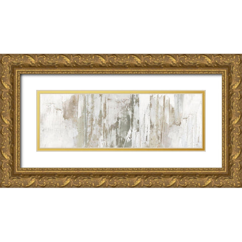 Grey Combination  Gold Ornate Wood Framed Art Print with Double Matting by Isabelle Z