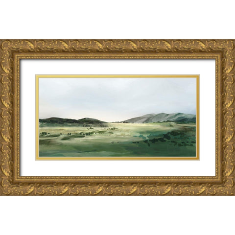 Mountain Gaze  Gold Ornate Wood Framed Art Print with Double Matting by Isabelle Z