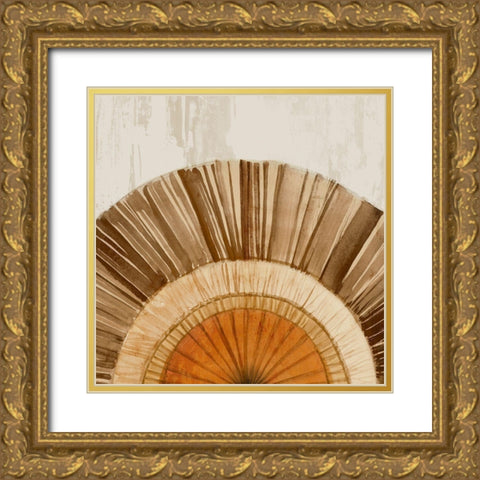 Arizona Fan I  Gold Ornate Wood Framed Art Print with Double Matting by Isabelle Z