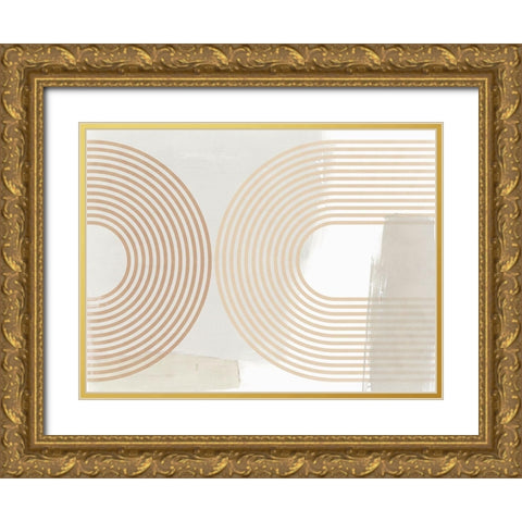Reaching Out II  Gold Ornate Wood Framed Art Print with Double Matting by Isabelle Z