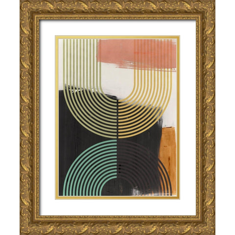Bolded II Gold Ornate Wood Framed Art Print with Double Matting by Isabelle Z