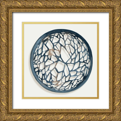Earth Tilting II  Gold Ornate Wood Framed Art Print with Double Matting by Isabelle Z