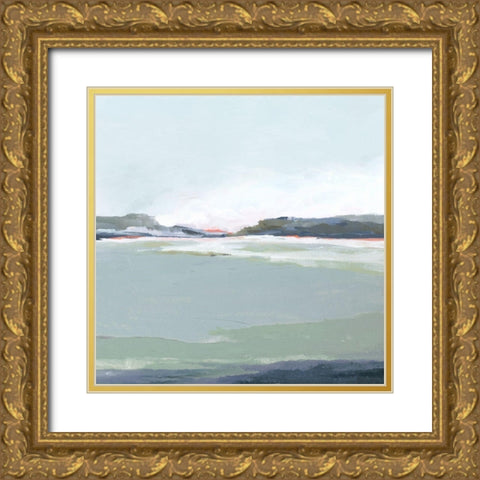 Lakeside View III Gold Ornate Wood Framed Art Print with Double Matting by Isabelle Z