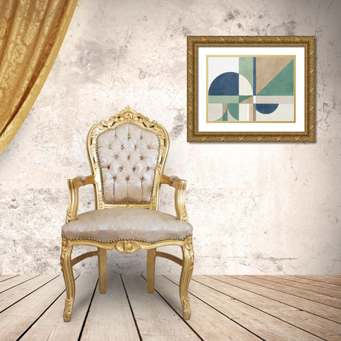 New Heights I  Gold Ornate Wood Framed Art Print with Double Matting by Isabelle Z