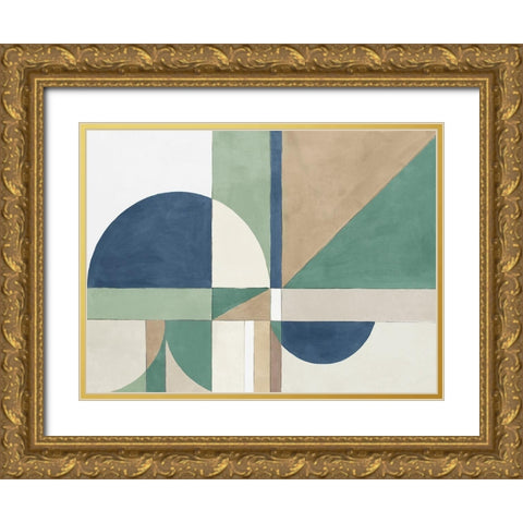 New Heights I  Gold Ornate Wood Framed Art Print with Double Matting by Isabelle Z
