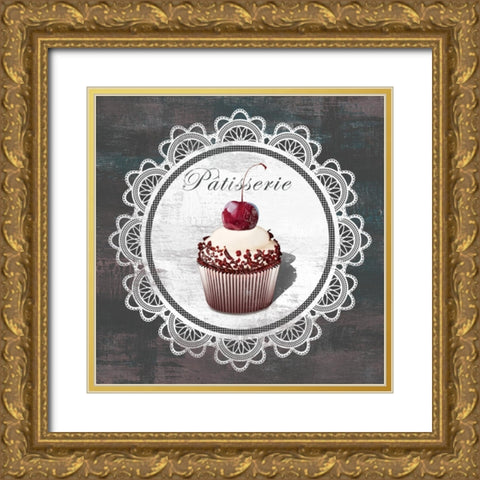 Patisserie Gold Ornate Wood Framed Art Print with Double Matting by Fischer, David