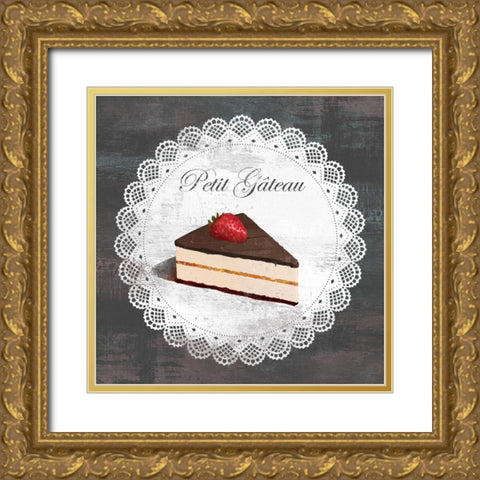 Petit Gateau Gold Ornate Wood Framed Art Print with Double Matting by Fischer, David