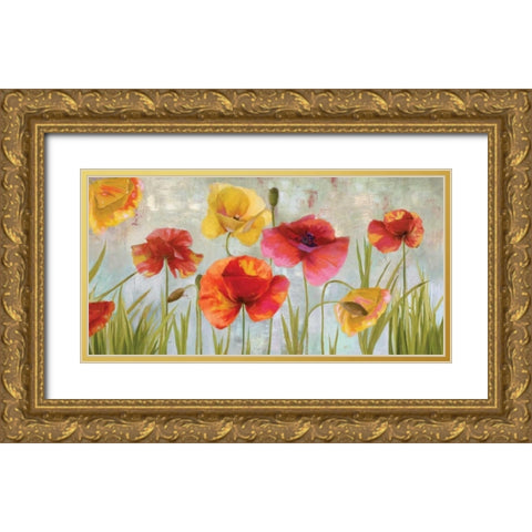 Happiness Gold Ornate Wood Framed Art Print with Double Matting by Fontaine, Drako