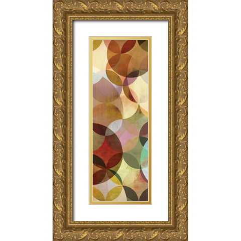 Multisliced I - Mini Gold Ornate Wood Framed Art Print with Double Matting by Fontaine, Drako