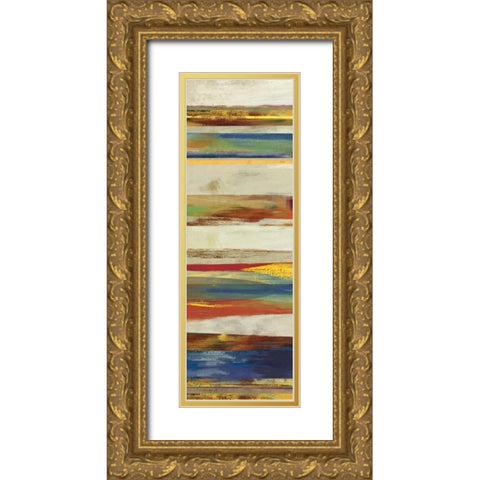 Pulse I - Mini Gold Ornate Wood Framed Art Print with Double Matting by Fontaine, Drako