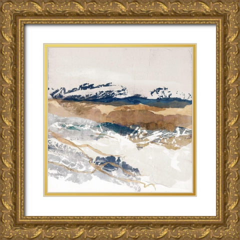 Mountain Sunset  Gold Ornate Wood Framed Art Print with Double Matting by Fowler, Jan Sullivan