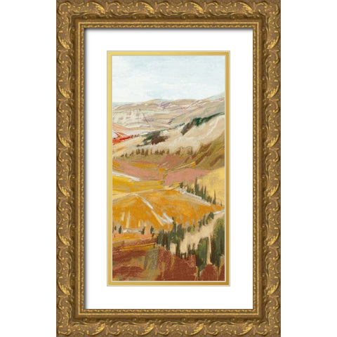 Tuscany Landscape II  Gold Ornate Wood Framed Art Print with Double Matting by Gardner, Jennifer