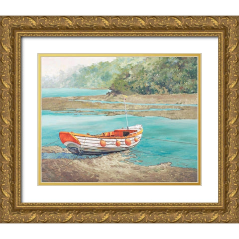 Fishing Boat I Gold Ornate Wood Framed Art Print with Double Matting by Reynolds, Graham
