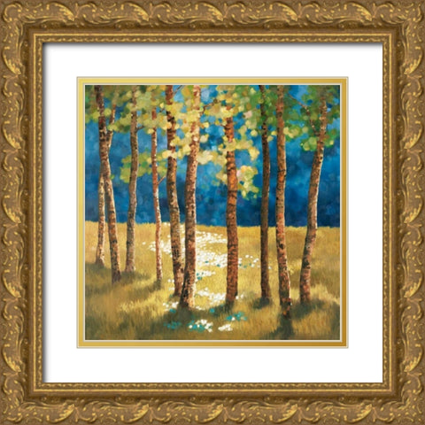 Secret Glade II Gold Ornate Wood Framed Art Print with Double Matting by Reynolds, Graham
