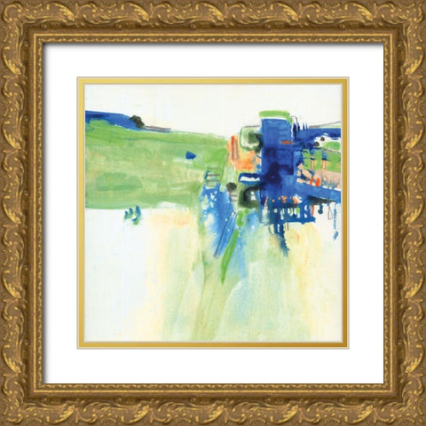 Spring 2015 Gold Ornate Wood Framed Art Print with Double Matting by Guna, Bianka