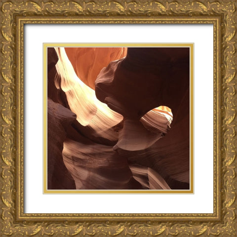 Coral Antelope Canyon II  Gold Ornate Wood Framed Art Print with Double Matting by Wilson, Gerry