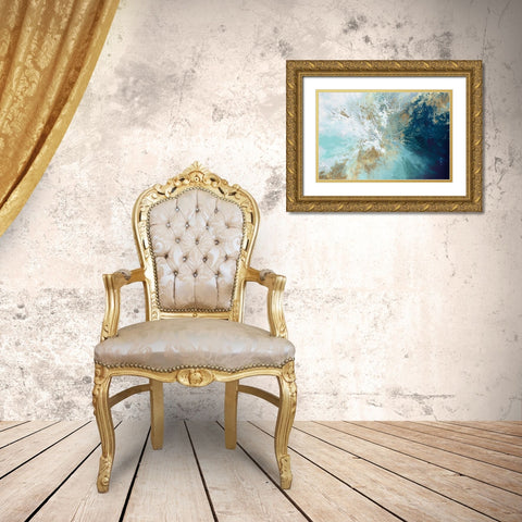Pomona Gold Ornate Wood Framed Art Print with Double Matting by Broughton, Shaylen