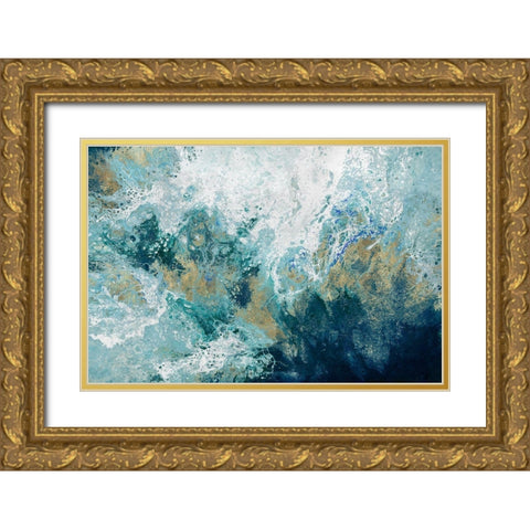 Saran Gold Ornate Wood Framed Art Print with Double Matting by Broughton, Shaylen