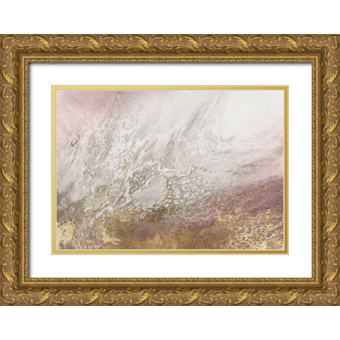 Nortia Pink Version  Gold Ornate Wood Framed Art Print with Double Matting by Broughton, Shaylen