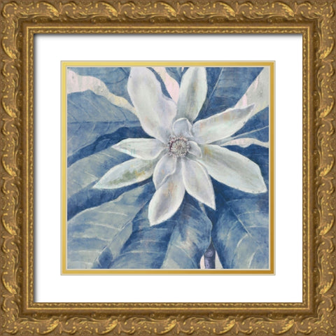 Heavenly Blue II Gold Ornate Wood Framed Art Print with Double Matting by Hunziker, Steve