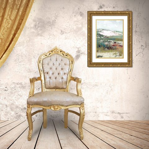 Seaside Breeze II Gold Ornate Wood Framed Art Print with Double Matting by Hunizker, Steve