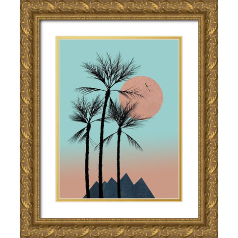 Passion in the Tropics II Gold Ornate Wood Framed Art Print with Double Matting by Halli, Hal