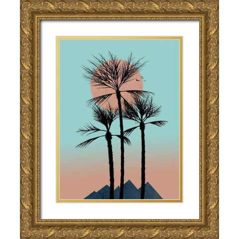Passion in the Tropics III Gold Ornate Wood Framed Art Print with Double Matting by Halli, Hal