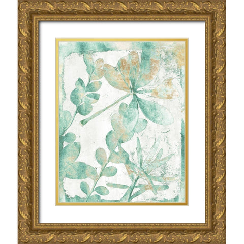 Garden Variety Green Version  Gold Ornate Wood Framed Art Print with Double Matting by St Hilaire, Elizabeth