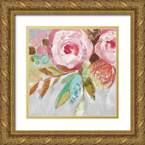 Dream Flower II Gold Ornate Wood Framed Art Print with Double Matting by St Hilaire, Elizabeth
