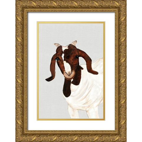 FancyÂ  Gold Ornate Wood Framed Art Print with Double Matting by Hatfield, Jodi