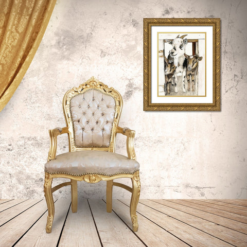 Three Amigos  Gold Ornate Wood Framed Art Print with Double Matting by Hatfiled, Jodi