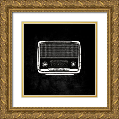 Ghost Radio II Gold Ornate Wood Framed Art Print with Double Matting by Smith, Karen