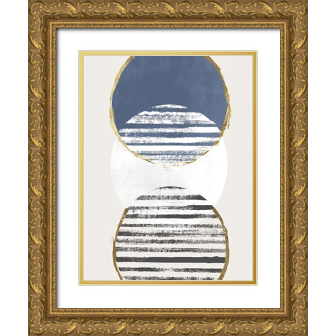 Inside Out I Gold Ornate Wood Framed Art Print with Double Matting by Smith, Karen
