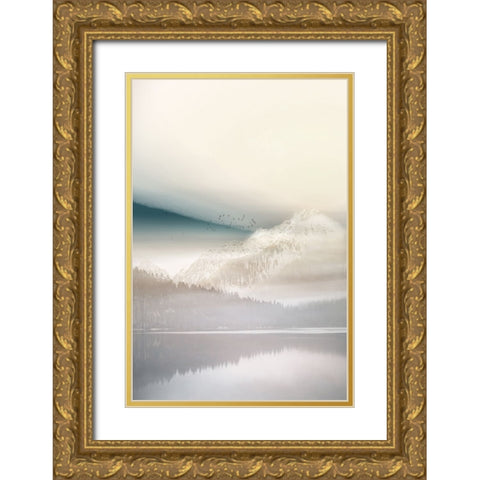 Vanilla Landscape I Gold Ornate Wood Framed Art Print with Double Matting by Bainbridge, Hope