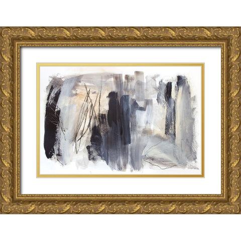 Cinders and Smoke Gold Ornate Wood Framed Art Print with Double Matting by Bainbridge, Hope