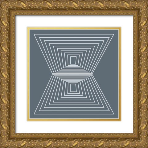 InvertedÂ  Gold Ornate Wood Framed Art Print with Double Matting by Hauanio, Sandi