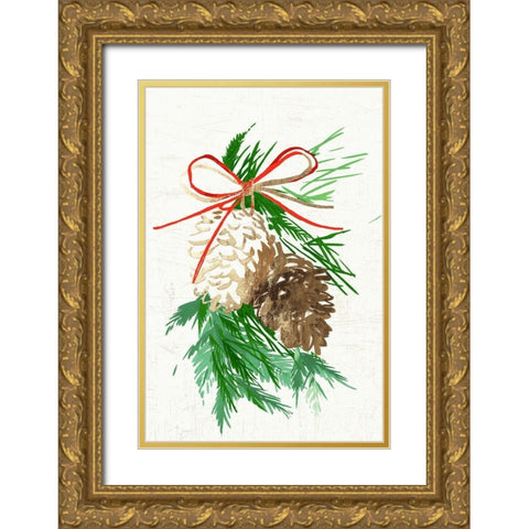 Simply Joyful Gold Ornate Wood Framed Art Print with Double Matting by PI Studio