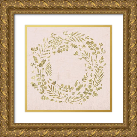 Holiday Mood  Gold Ornate Wood Framed Art Print with Double Matting by PI Studio