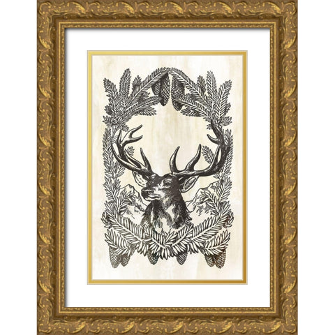 Brave  Gold Ornate Wood Framed Art Print with Double Matting by PI Studio